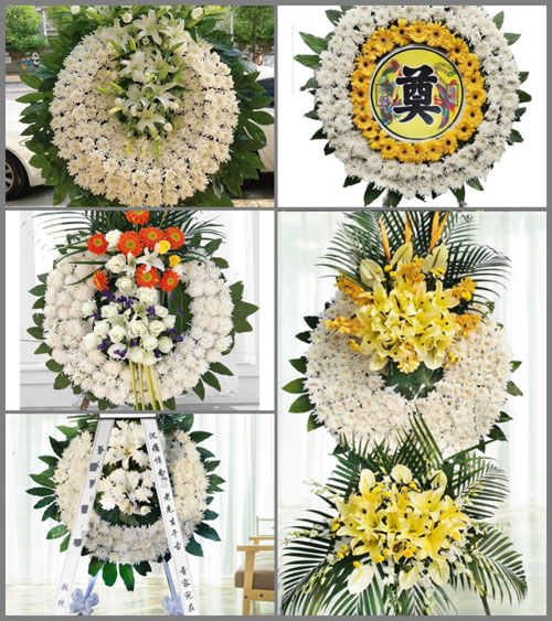 山东青岛莱西市沽河街道林家庄村花圈速递